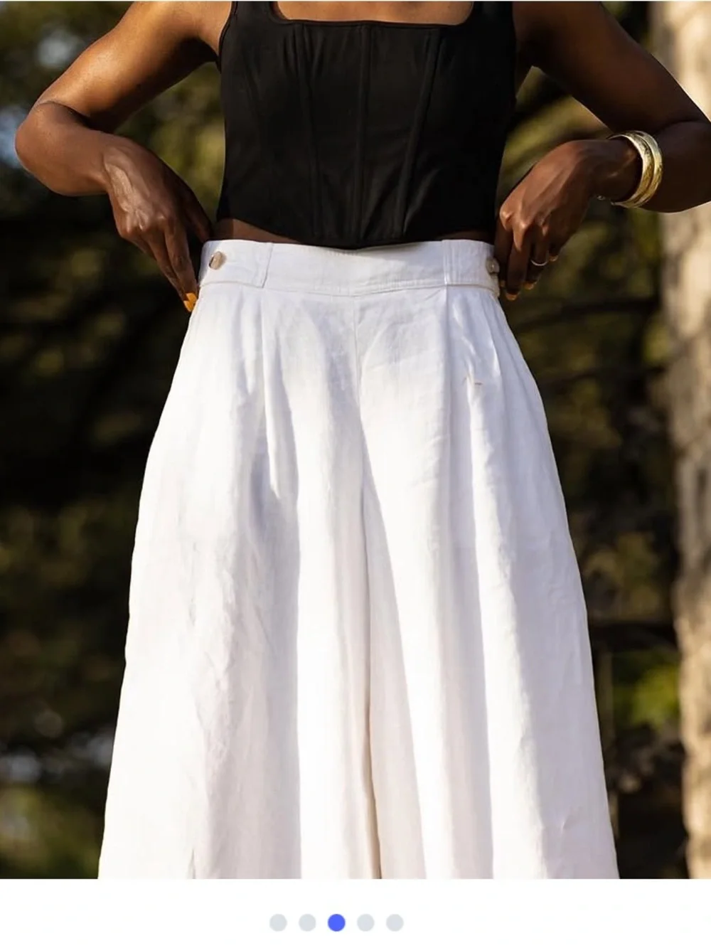 Banana Republic Women’s Size 8 100% Linen Wide Leg Pants Lined